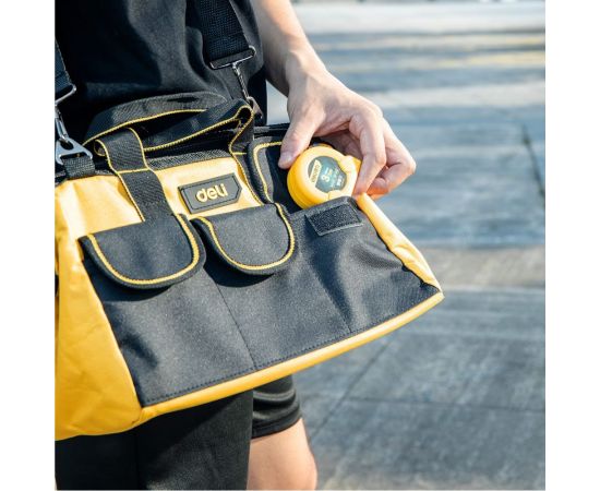 Сумка для инструментов DELI dl430013 310x170x220 мм, ткань oxford, плечевой ремень, 5 карманов 98478 – изображение 3