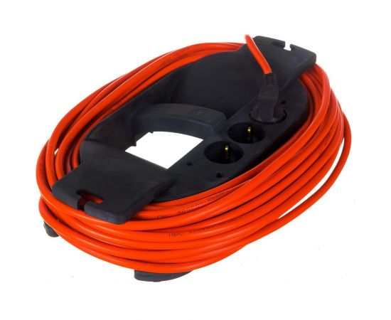 Удлинитель на каучуковой рамке Gigant Professional ПВС 3х2,5 4000Вт 3 розетки 20м 80049 – изображение 4