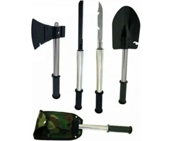 Дорожная лопата URM 4 предмета, лопата, топорик, пила, нож, в сумке D00784 – изображение 4