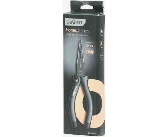 Удлиненные плоскогубцы DELI Home Series Black HT2106 7" 104612 – изображение 4