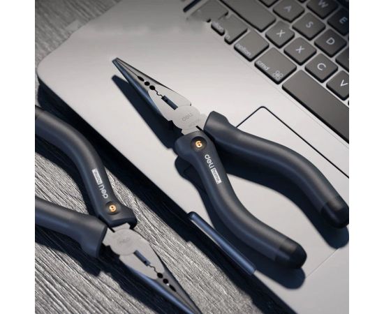 Удлиненные плоскогубцы DELI Home Series Black HT2106 7" 104612 – изображение 5