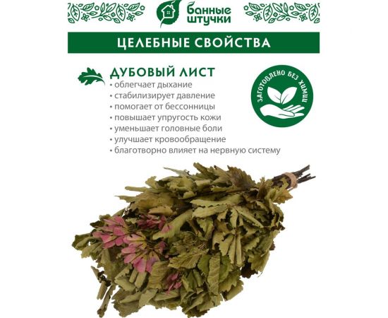 Дубовый веник Банные штучки с черноклёном 32112 – изображение 5