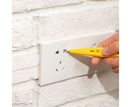 Индикаторная отвертка-тестер напряжения DELI цифровая DL8003 102974 – изображение 6