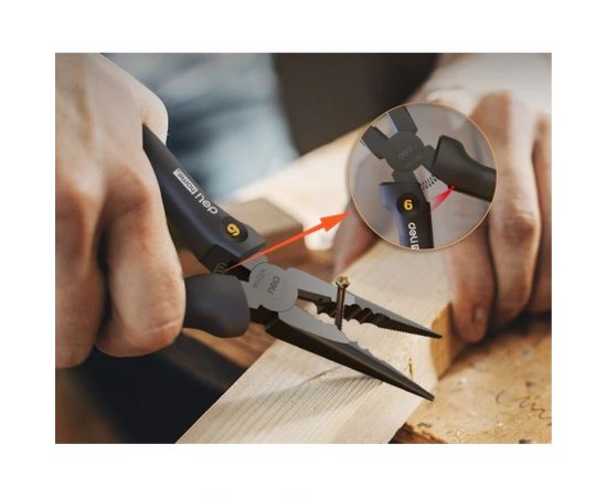 Удлиненные плоскогубцы DELI Home Series Black HT2106 7" 104612 – изображение 8