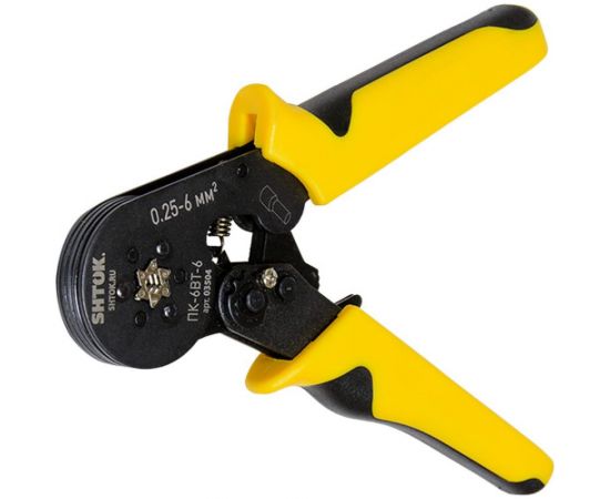 Пресс-клещи для опре��совки втулочных наконечников 0.25-6 мм2 SHTOK ПК-6вт-6 03504 