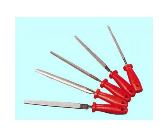 Набор напильников CNIC алмазных из 5шт. L200мм 125/100 с пластм. ручкой 27993 