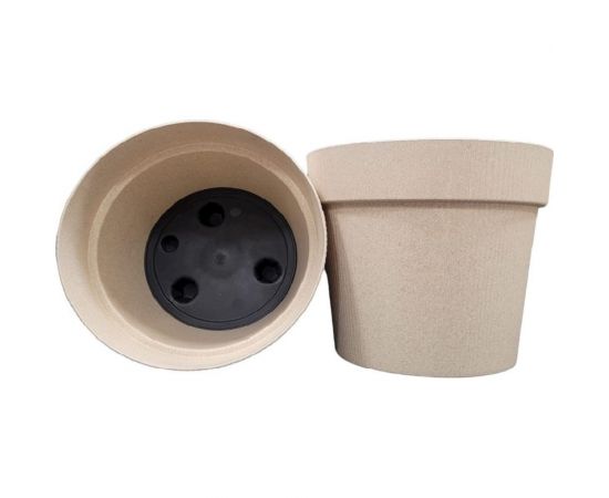 Горшок liveingreen Эко Протея слоновая кость диам. 22.5 см, высота 19.5 см, 5.2 л 4656757800538 