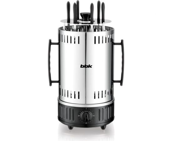 Электрическая шашлычница bbk BBQ603T нержавеющая сталь/черный 00-00000206 