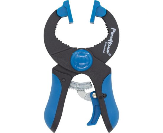 Клещеобразная струбцина РемоКолор пластиковый корпус, рычажный храповой механизм, 4""/100 44-2-010 