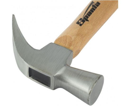Молоток-гвоздодер SPARTA 650 г, боек 32 мм, деревянная рукоятка 104235 – изображение 2
