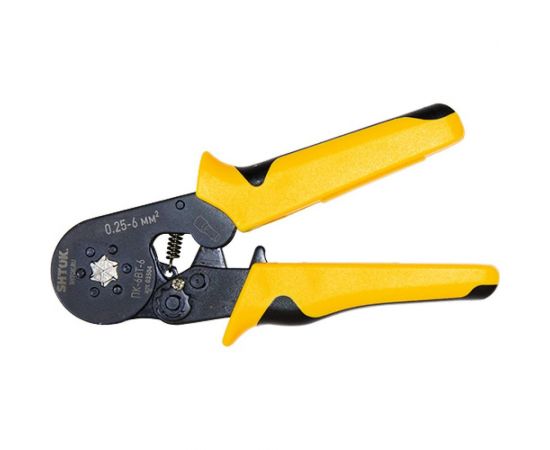 Пресс-клещи для опре��совки втулочных наконечников 0.25-6 мм2 SHTOK ПК-6вт-6 03504 – изображение 2