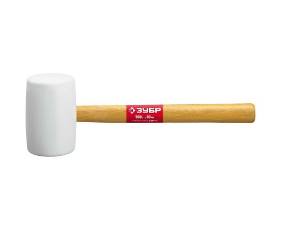 Белая резиновая киянка ЗУБР 900г 20511-900_z02 – изображение 2