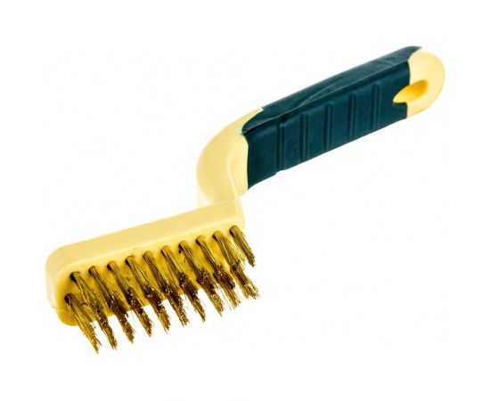 Щетка-мини по металлу ROCKFORCE ручная, в пластиковом корпусе с прорезиненной рукояткой RF-34012839 – изображение 2