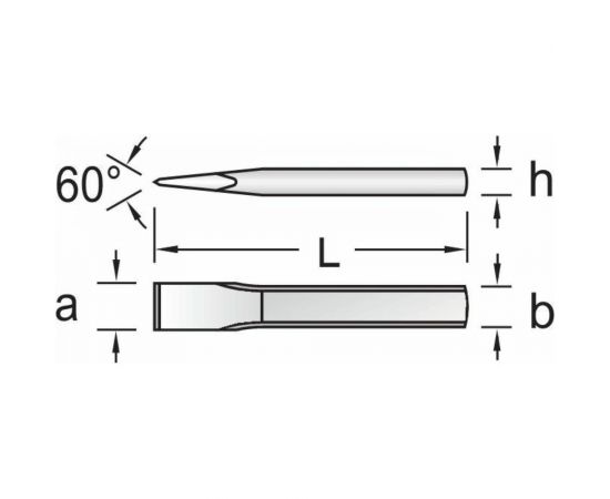 Слесарное зубило NORGAU 21x175 мм NOR 075311175 – изображение 2
