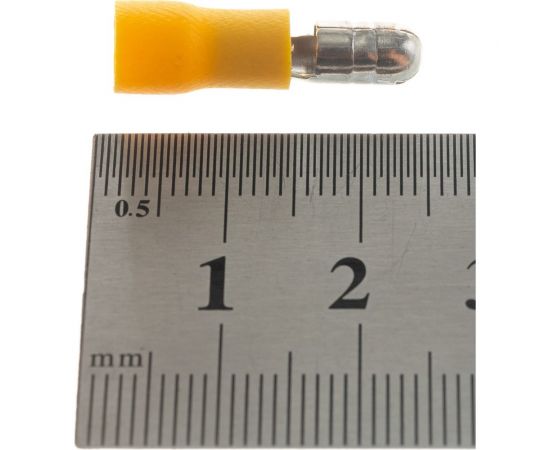 Штекерный изолированный разъем REXANT штекер 5мм 4-6кв.мм желтый, 100шт 08-0531 – изображение 4