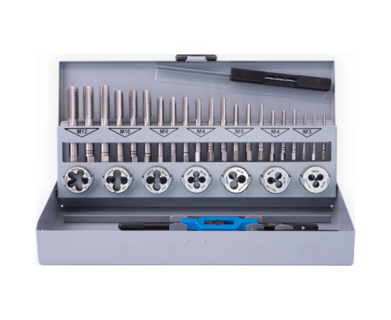 Набор ручных метчиков и плашек GSR 25х9 M3-M12 HSSG 32 предмета 00708070 – изображение 4