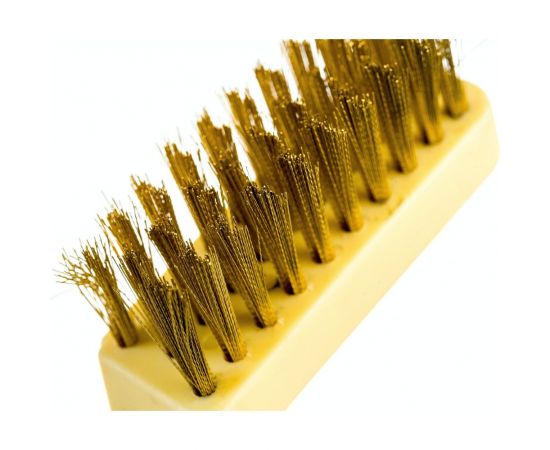 Щетка-мини по металлу ROCKFORCE ручная, в пластиковом корпусе с прорезиненной рукояткой RF-34012839 – изображение 4