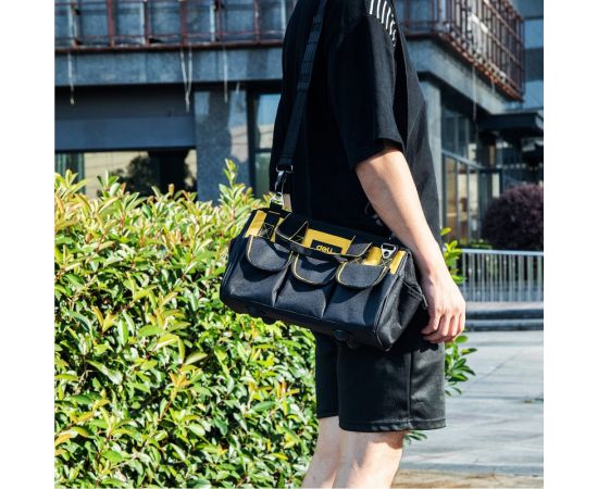 Сумка для инструментов DELI DL430113 310x170x220мм, ткань Oxford,14 карманов 98479 – изображение 5