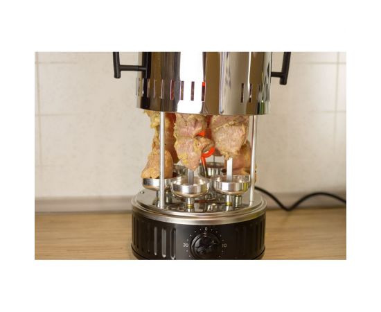 Электрическая шашлычница bbk BBQ603T нержавеющая сталь/черный 00-00000206 – изображение 6