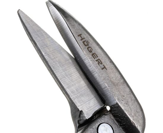 Ножницы для резки листового металла HOEGERT TECHNIK 300 мм, изогнутые HT3B509 – изображение 8