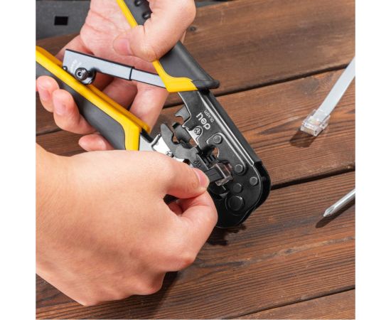 Обжимные клещи DELI DL4971 4P, 6P, 8P 98342 – изображение 9