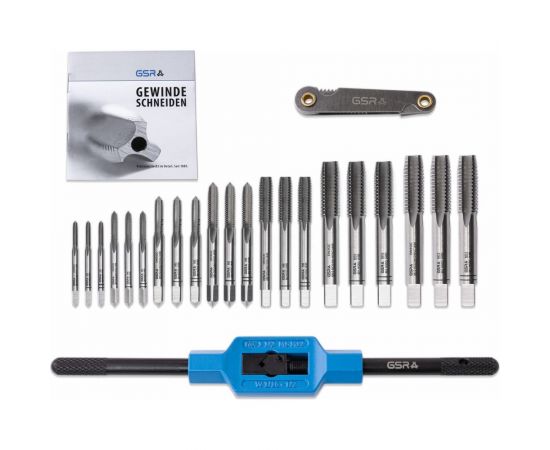 Набор ручных метчиков и плашек GSR 25х9 M3-M12 HSSG 32 предмета 00708070 – изображение 10