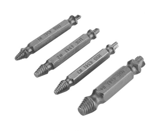 Набор двусторонних экстракторов DEKO DH04-1 5мм, 6мм, 6,5мм, 8мм, 4 ед. 065-0540 