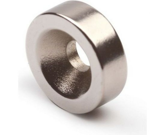 Неодимовый магнит Forceberg диск 15x5 мм с зенковкой 4.5/10 мм, 4 шт. 9-1301011-004 