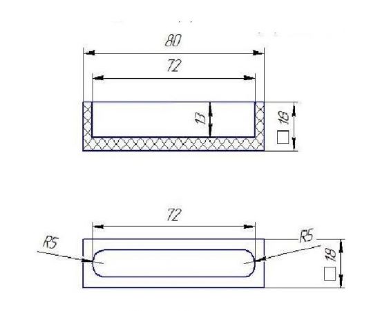 Графитовая изложница AVTOGARANT И72х9 – изображение 2