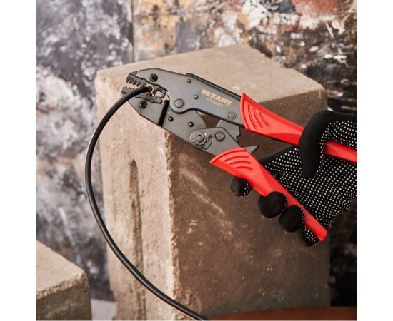 Кримпер для обжима изолированных и штыревых наконечников REXANT HT-02525 0.5 - 2.5 мм² 12-3219 – изображение 2