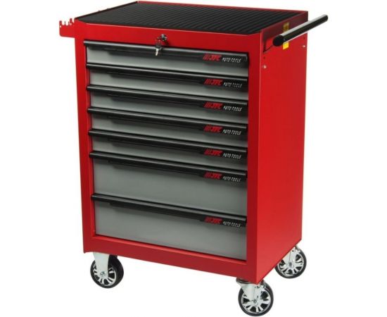 Тележка инструментальная (7 секций, красная, на колесах) JTC 3931C – изображение 2