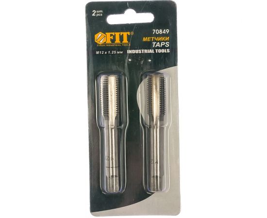 Метрические метчики 12х1.25 мм 2 шт FIT 70849 – изображение 2