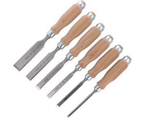 Набор из 6 плоских стамесок Narex Wood Line Profi (светлые) 853055 – изображение 2