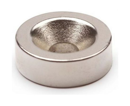 Неодимовый магнит Forceberg диск 15x5 мм с зенковкой 4.5/10 мм, 4 шт. 9-1301011-004 – изображение 2