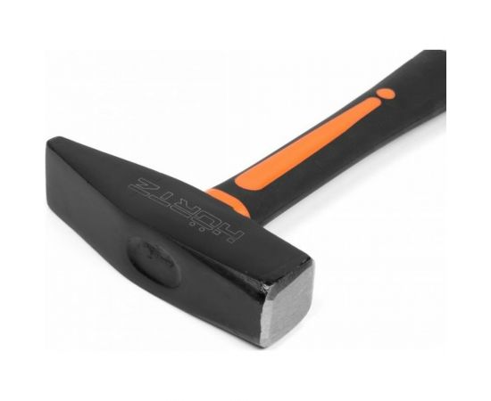 Слесарный молоток HORTZ 0.6 кв/боек, фиберглас обрез.рукоять HOR 104350 – изображение 2