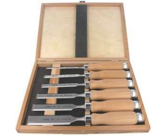 Набор из 6 плоских стамесок Narex Wood Line Profi (светлые) 853055 – изображение 3