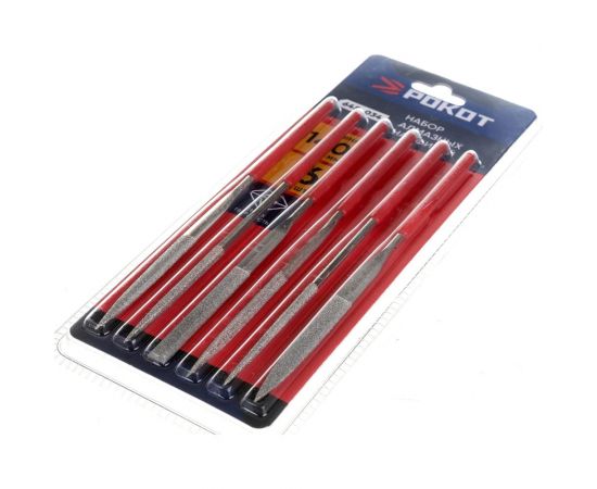 Набор алмазных надфилей 6шт РОКОТ размер 3x140мм, блистер 645-034 – изображение 3