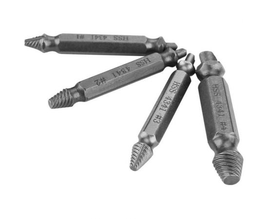 Набор двусторонних экстракторов DEKO DH04-1 5мм, 6мм, 6,5мм, 8мм, 4 ед. 065-0540 – изображение 3