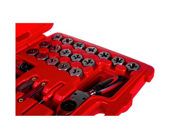 Набор метчиков и плашек SK-5 M3-M12, кейс, 75шт МАСТАК 351-00075C – изображение 3