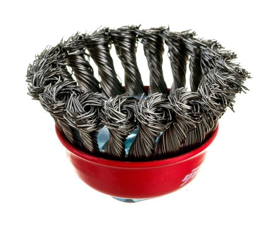 Щетка чашеобразная витая (80 мм; M14) АТАКА 34725 – изображение 3