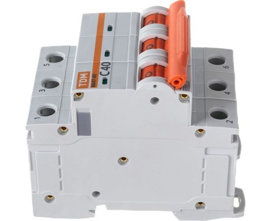 Автоматический выключатель TDM ВА47-60 3Р 40А 6кА характеристика С SQ0223-0113 – изображение 4