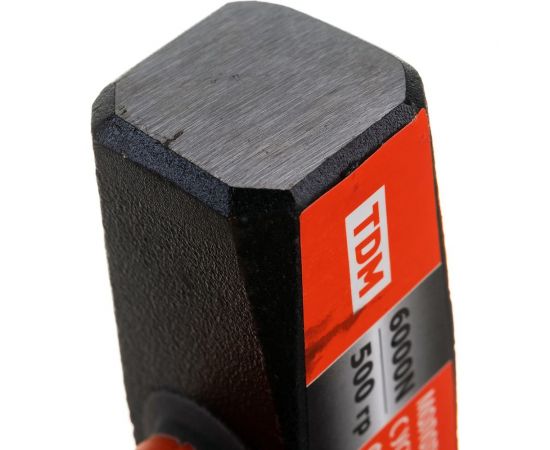 Слесарный молоток TDM 500 гр, кованый, с усиленной прорезиненной фибергласовой рукояткой Алмаз SQ1036-0113 – изображение 4