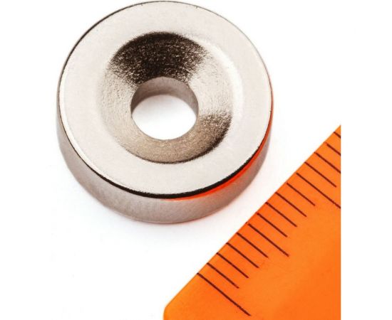 Неодимовый магнит Forceberg диск 15x5 мм с зенковкой 4.5/10 мм, 4 шт. 9-1301011-004 – изображение 5