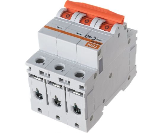 Автоматический выключатель TDM ВА47-60 3Р 40А 6кА характеристика С SQ0223-0113 – изображение 6