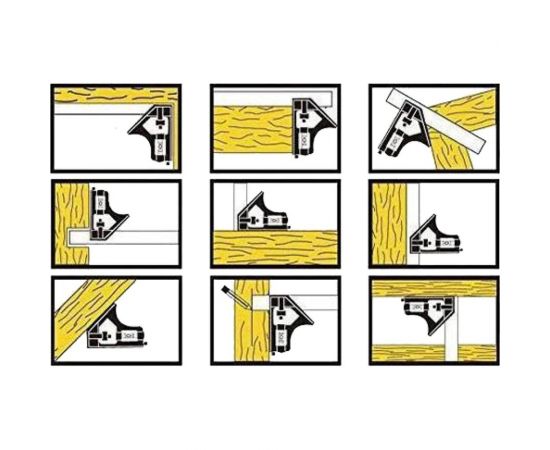 Мультифункциональный столярный угольник WOODWORK метрический, 300 мм MAR-300 – изображение 6