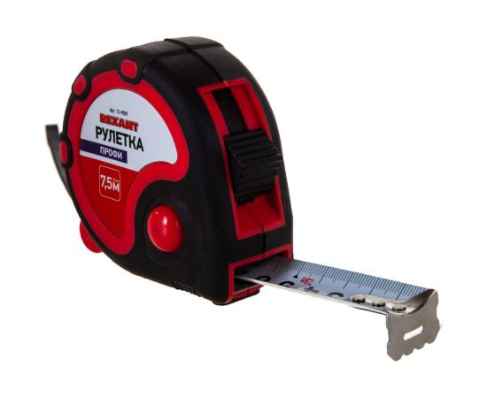 Рулетка REXANT Профи прорезиненный корпус 7,5 м х 25 мм 12-9009 – изображение 9