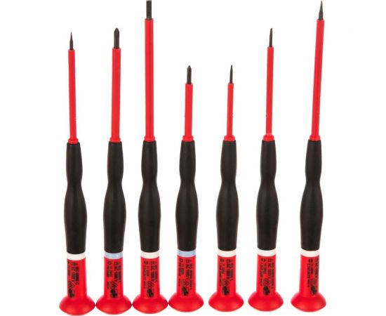 Набор изолированных шлицевых и крестовых отверток РН для электронщиков из 7 предметов CIMCO 11 2050 
