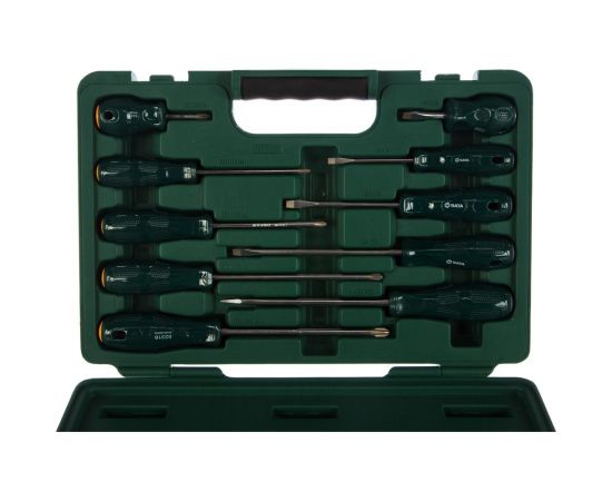 Комбинированный набор крестовых и плоских отверток 10шт серия А Sata 09304E 