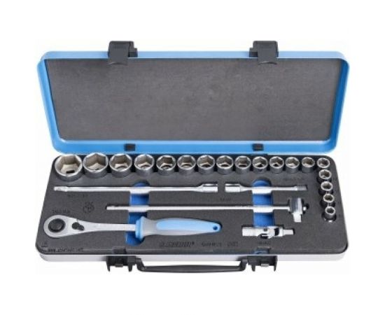 Набор головок торцевых шестигранных Unior 1/2" 23 предмета в металлическом кейсе 10-32 мм 3838909127798 