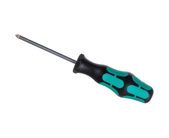 Крестовая отвёртка WERA 355 PZ SB PZ1x80 мм, на подвесе WE-100056 